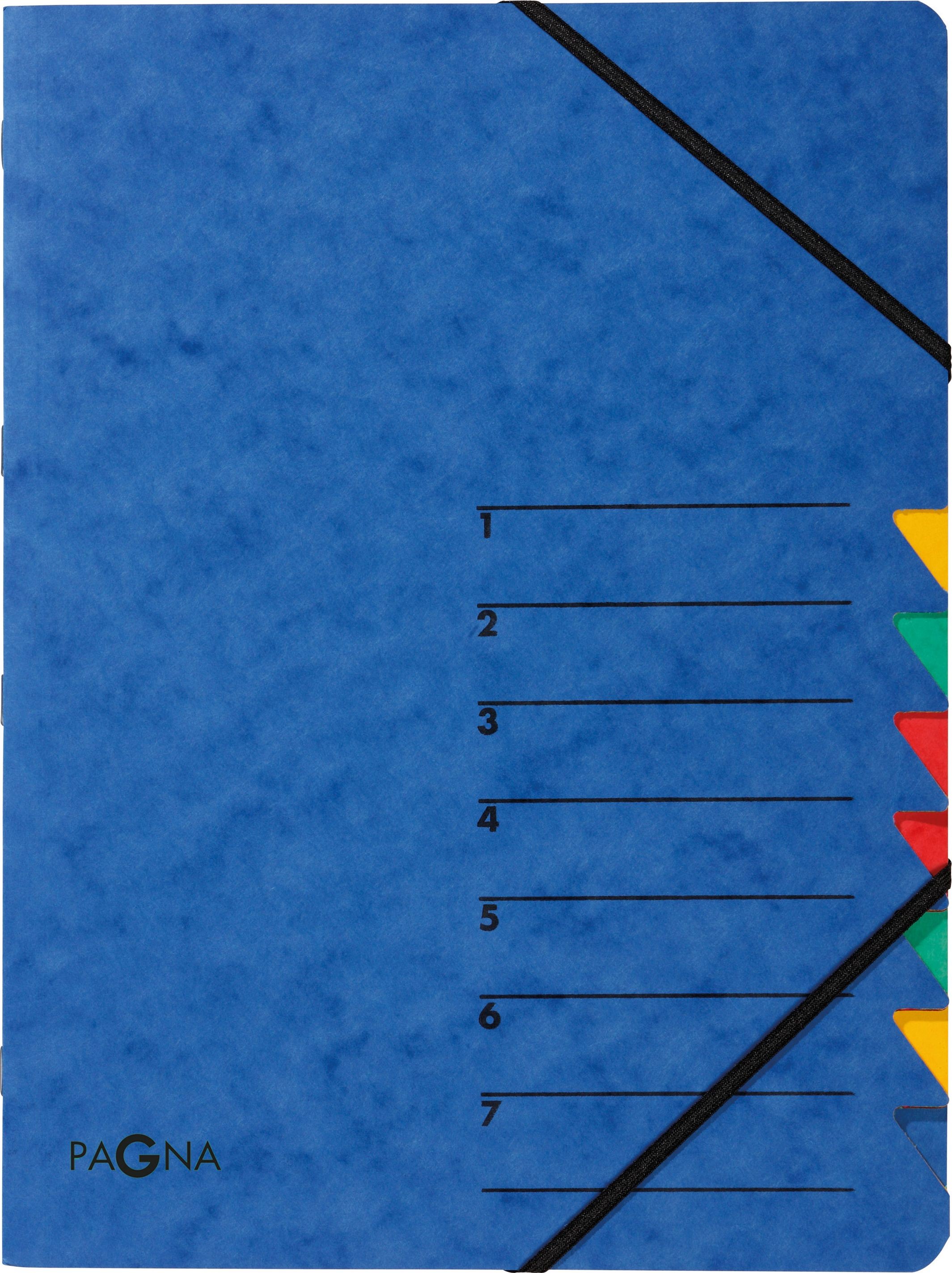 Pagna Teczka Easy 7 Fächer 1-7 blau 24061-02