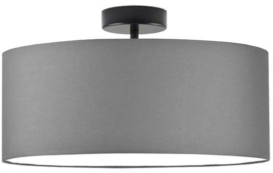 LYSNE Designerska lampa plafonowa WENECJA fi 40 cm kolor szary stalowy 14627/1 kolor szary stalowy
