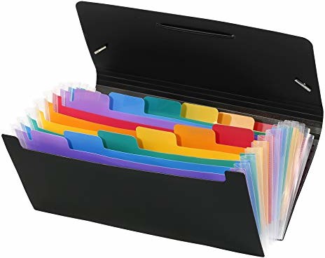 Viquel Viquel 110887 12 pozycji teczka na dokumenty w kształcie tęczy, 26 x 13 cm 110887