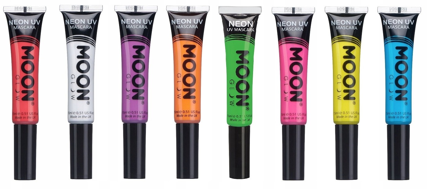 Mascara Neon Uv Moonglow zestaw 8 sztuk