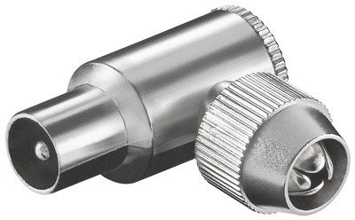 Goobay CS 1005 wtyczka kątowa Wtyczka 9,5 MM z metalu (PA4223E-1HL0)