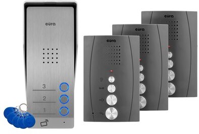 Eura-Tech Zestaw domofonowy ADP-63A3 Grafitowy