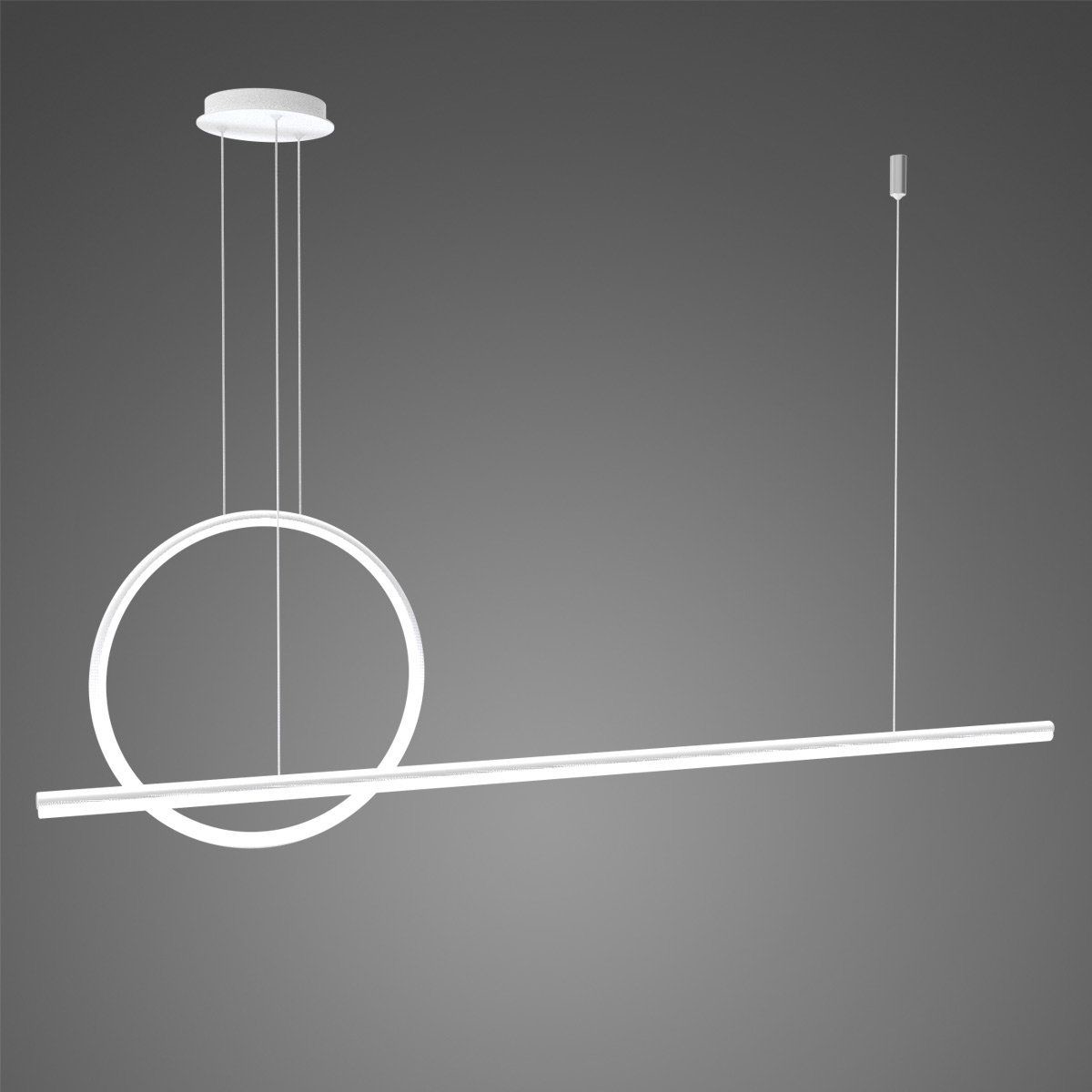 Altavola Design Lampa sufitowa Nowoczesna lampa sufitowa ledowa biała Altavola Linea No.2 LA087/PX_4k_white LA087/PX_40_4k_white