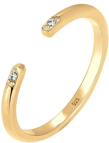 Elli ring Minimal Geo kryształy Swarovskiego 925, srebro pozłacane, złoto 0601850317_54