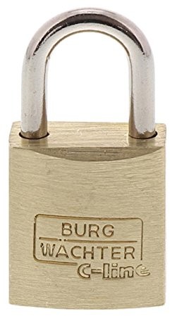Burg Wächter Burg-Wächter kłódka, grubość 3 MM do prasowania, 2 klucze, C-Line 222 15 SB 222 15