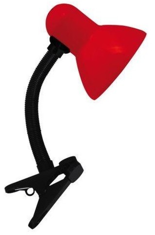 Ideus Lampka biurkowa TOLA E27 RED CLIP 2854