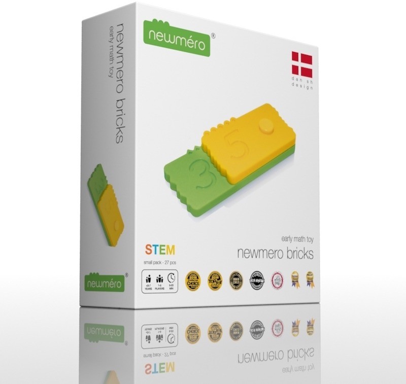 Newmero Newmero - klocki matematyczne. Mały zestaw 27 el. NM-0001CB