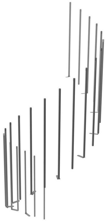 Zestaw tralek do balustrady CALGARY/MONTREAL CLASSIC Srebrny DOLLE
