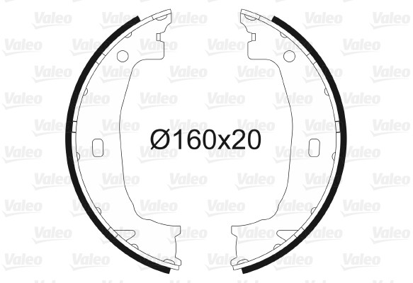 VALEO szczeki hamulcowe 562808