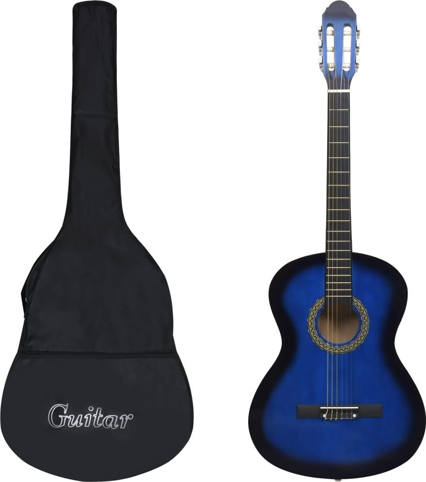vidaXL Gitara klasyczna dla początkujących 4/4 39 z pokrowcem 3055599