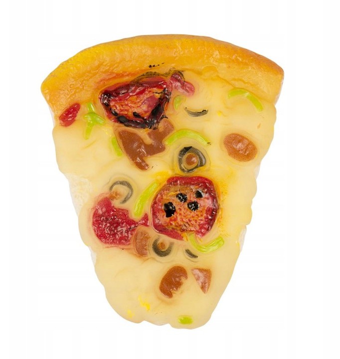 Gumowa Pizza Piszcząca Zabawka Dla Psa Gryzak