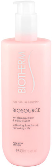 Biotherm Biosource, oczyszczające mleczko do twarzy do cery suchej, 400 ml