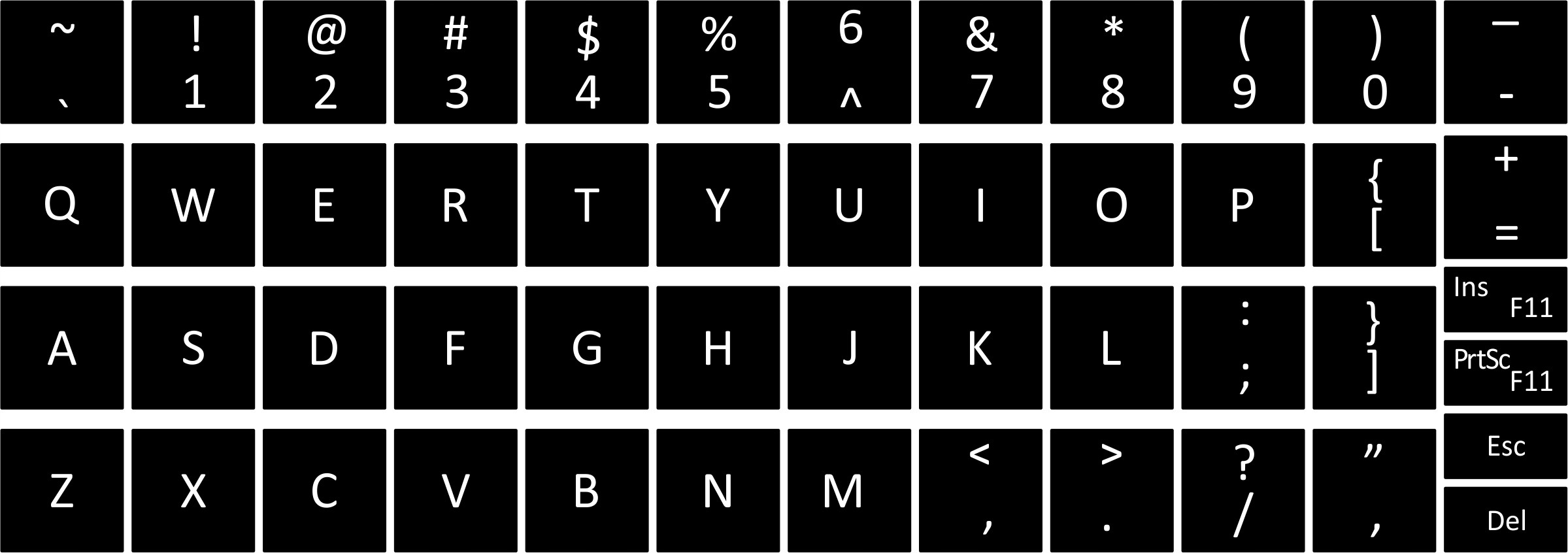 Polskie naklejki na klawiaturę laptop Pc 16x16 mm