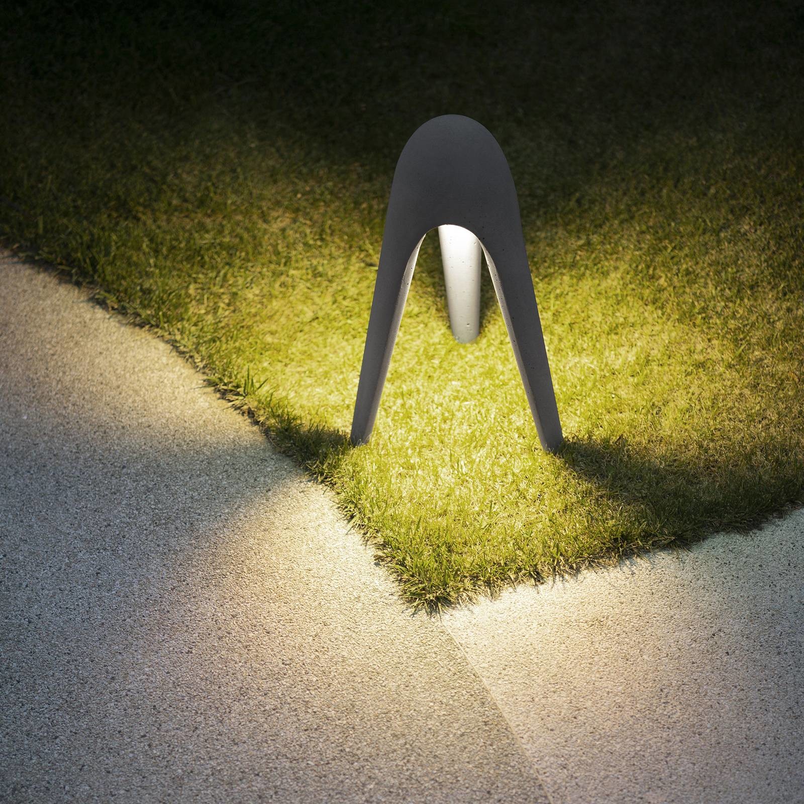 MARTINELLI LUCE Martinelli Luce Cyborg słupek ogrodowy LED, szary