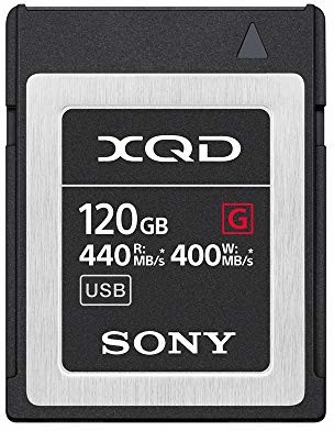 Sony Professional XQD karta pamięci, 32 GB, seria G (odczyt do 440 MB/s) z oprogramowaniem do odzyskiwania danych 120 GB QD-G120F