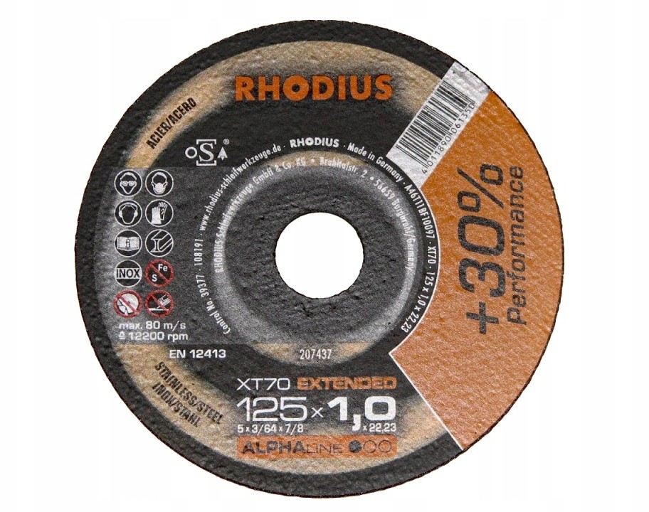 Rhodius Tarcza do stali nierdzewnej Inox 125x1,0