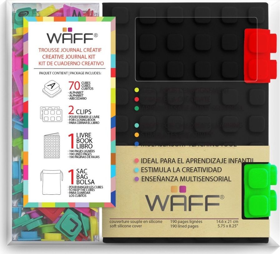 Aladine Aladine WAFF Zestaw notes A6 Czarny ala60038