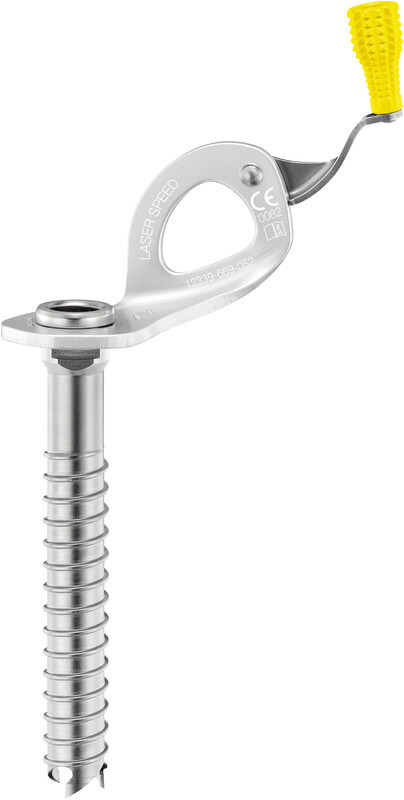 Petzl Laser Speed Ice Screw 13cm, srebrny/żółty 2022 Śruby lodowe G051AA00
