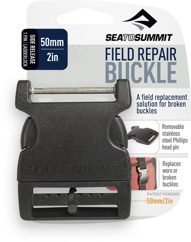 Sea To Summit Field Repair Buckle 50mm Side Release 1 Pin, czarny 2021 Mocowanie bagaży AFRB50SRPA