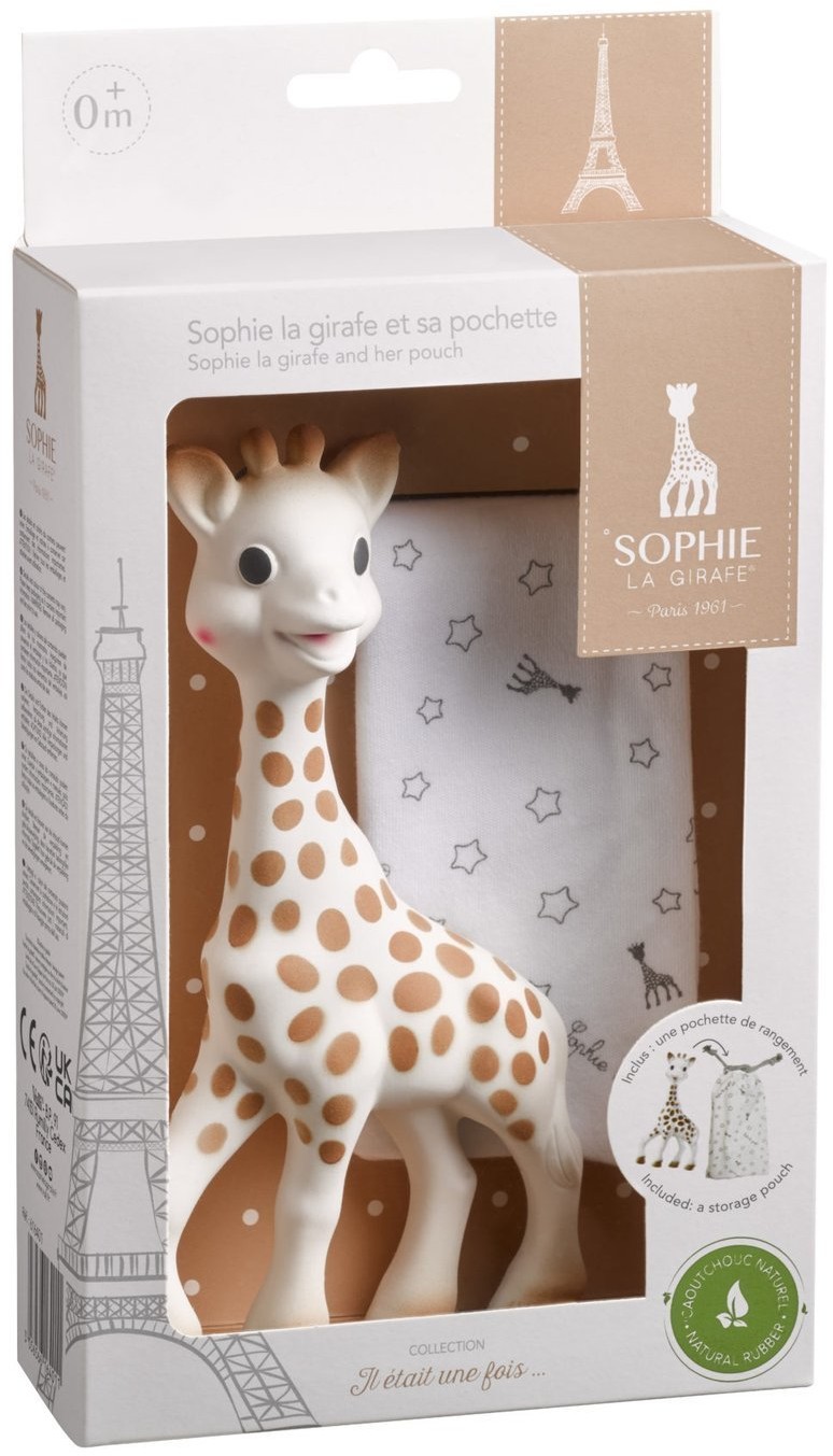 Vulli Gryzak dla dziecka Żyrafa Sophie z bawełnianym pokrowcem 616401