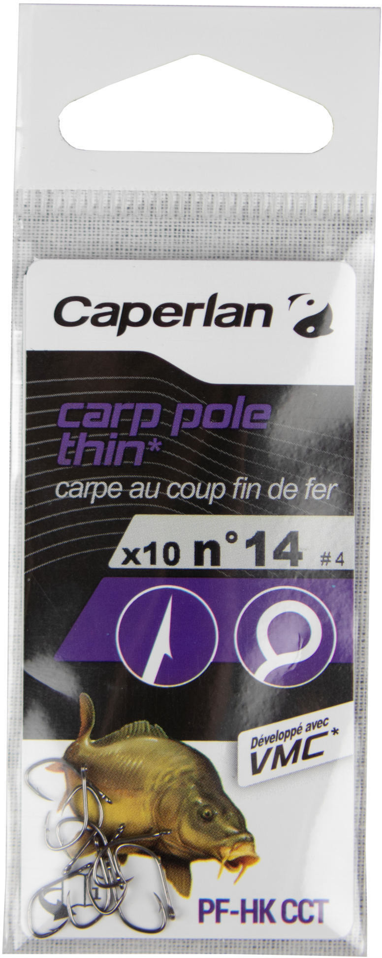 CAPERLAN Cienkie haczyki karpiowe (PF - HK CCT) Unisex