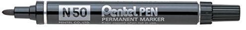 Pentel Marker Permanent stożkowej koronka, czarny N50-A