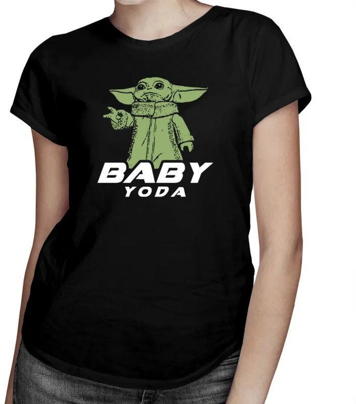 Baby Yoda - damska koszulka z nadrukiem 8097