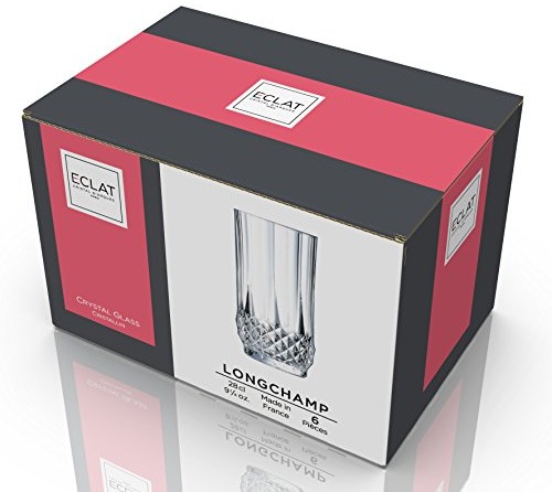 Cristal d'Arques Creatable,,,,, 14443,,,,, seria longchamp Eclat, zestaw 6-częściowy Long drink kubek 28 CL L7554