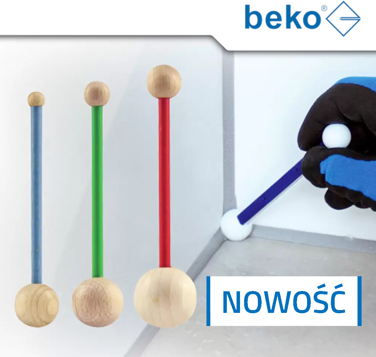 BEKO Zestaw Pałeczek do Fug Narożnikowych Fugenschnur 200 5 001 25096