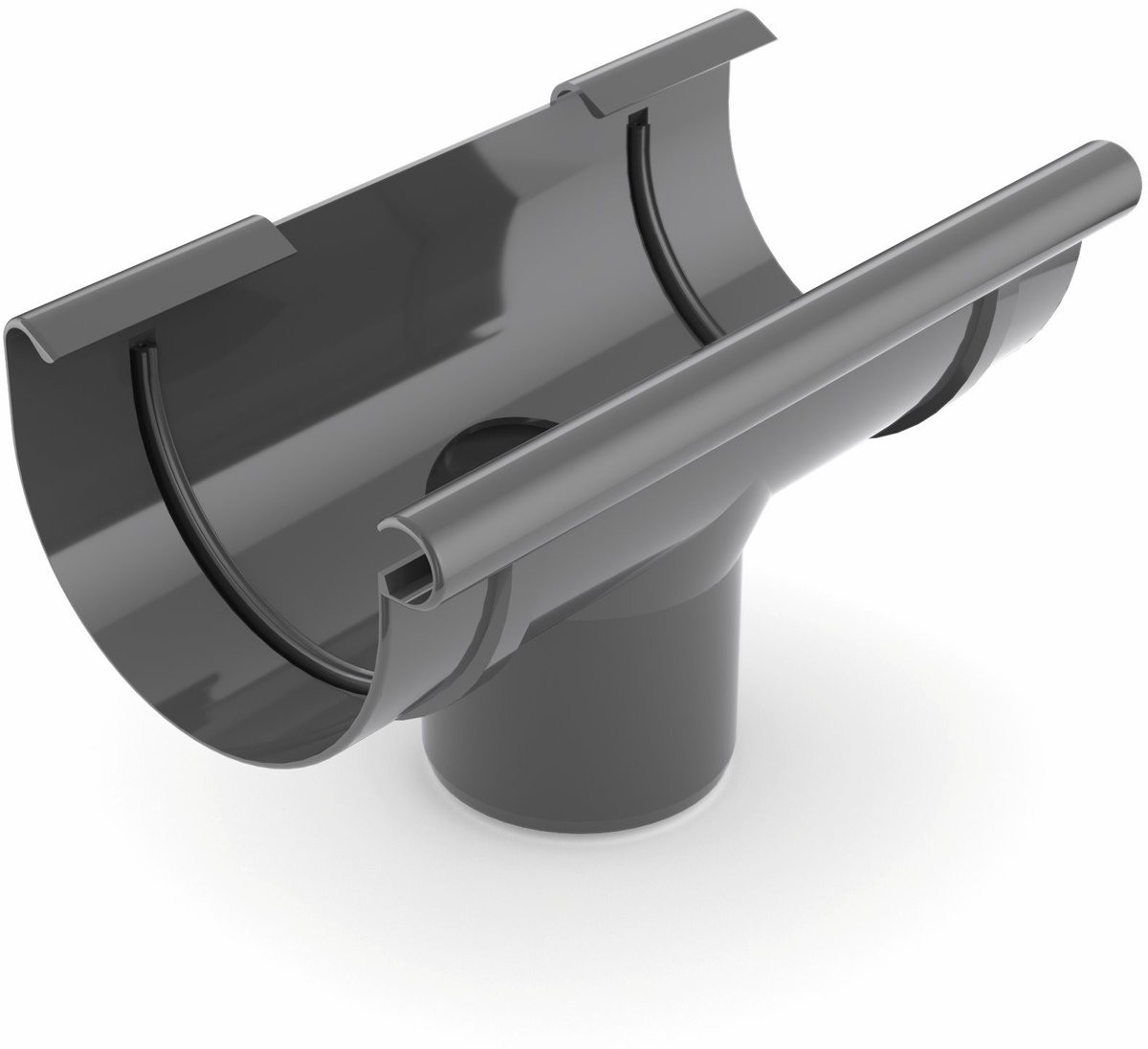 Cellfast Lej spustowy 125 mm/90mm PVC grafit