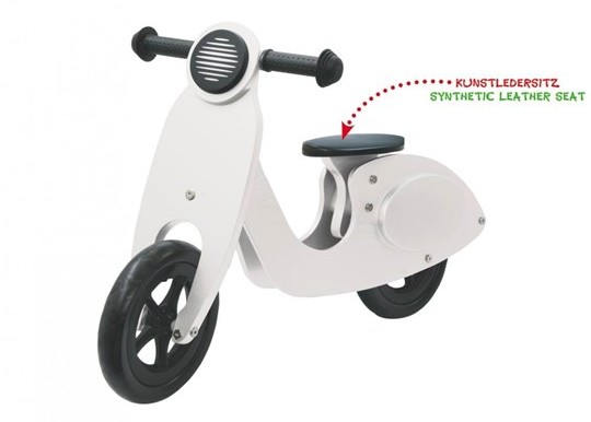 Jamara Push-Bike Wood Scooter white