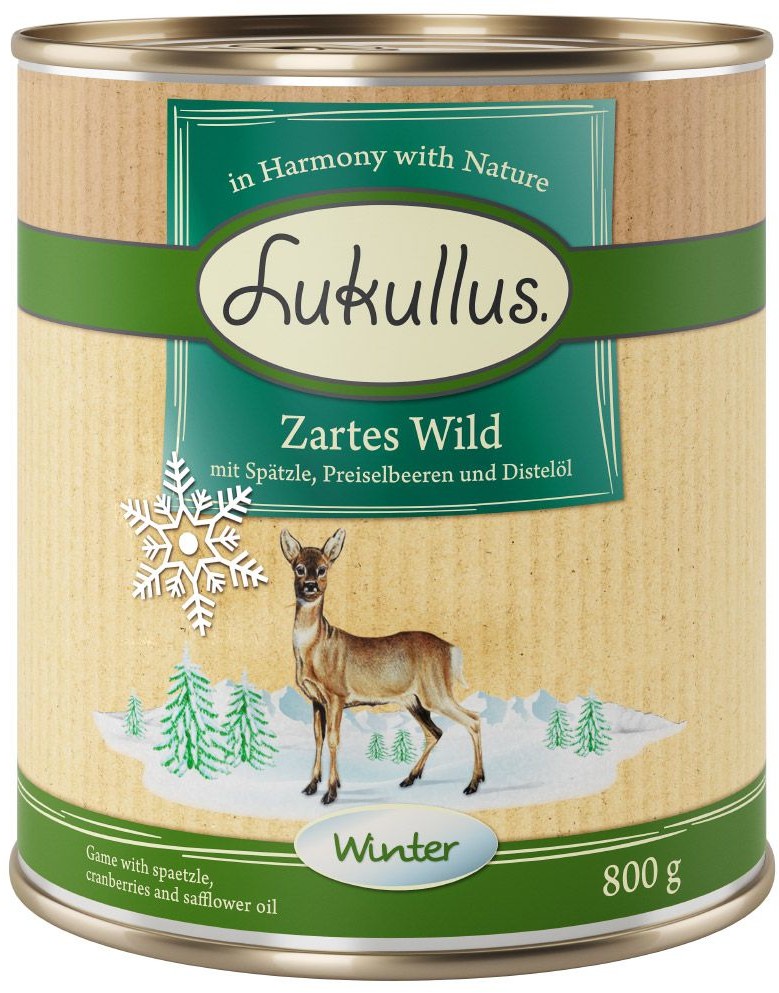 Lukullus 10 + 2 gratis! Winter Menu 12 x 800 g Delikatna dziczyzna 12 x 800 g
