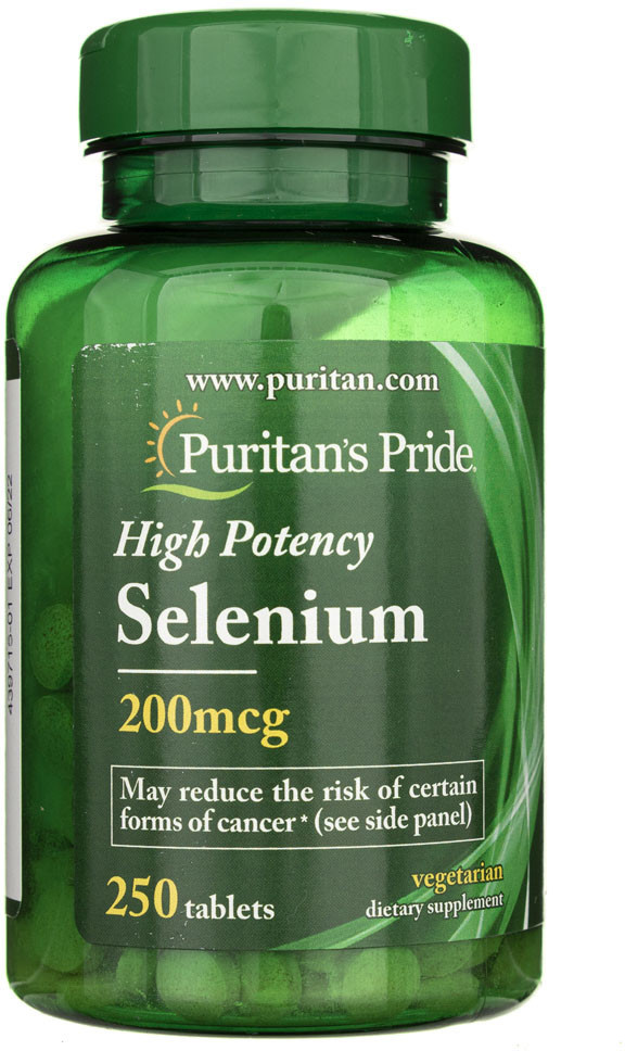 Puritans Pride Selen 200 mcg - 250 tabletek