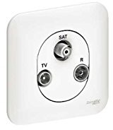 Schneider Electric S260461 Gniazdo TV FM SAT Ovalis kompletny S260461