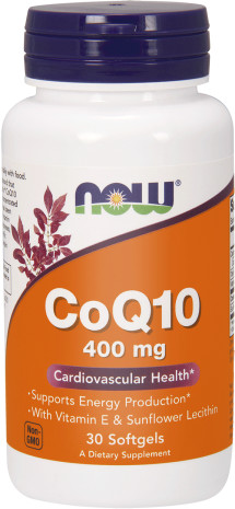 Now Foods Sklep KOENZYM CoQ10 400MG- 30 KAPSUŁEK