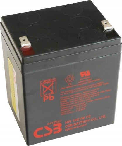 CSB Akumulator HR1221WF2 12V 5,1Ah Złącza F2 6,3mm