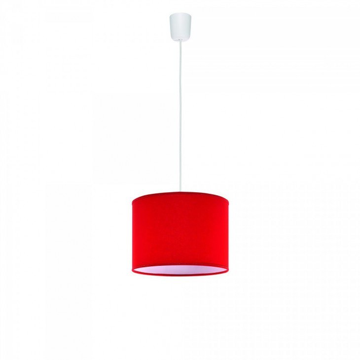 Lampex Lampa wisząca Rulle Czerwona 409/CZE
