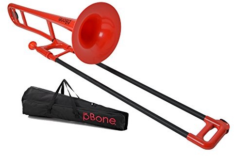 pBone pbone plastikowe puzonem, czerwony TBOPBONE1R