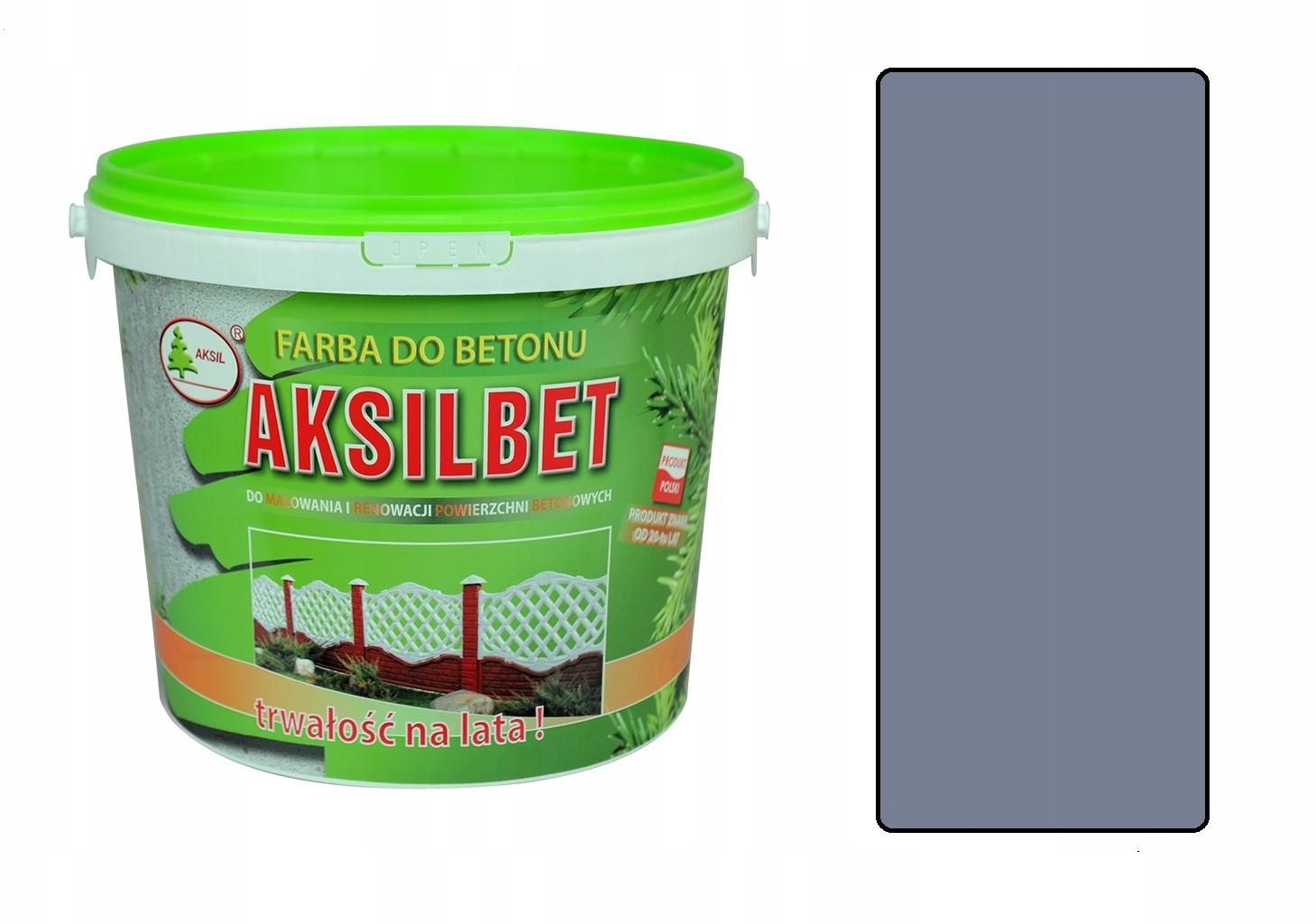 Aksilbet Farba do betonu mur cementu 10L popielata