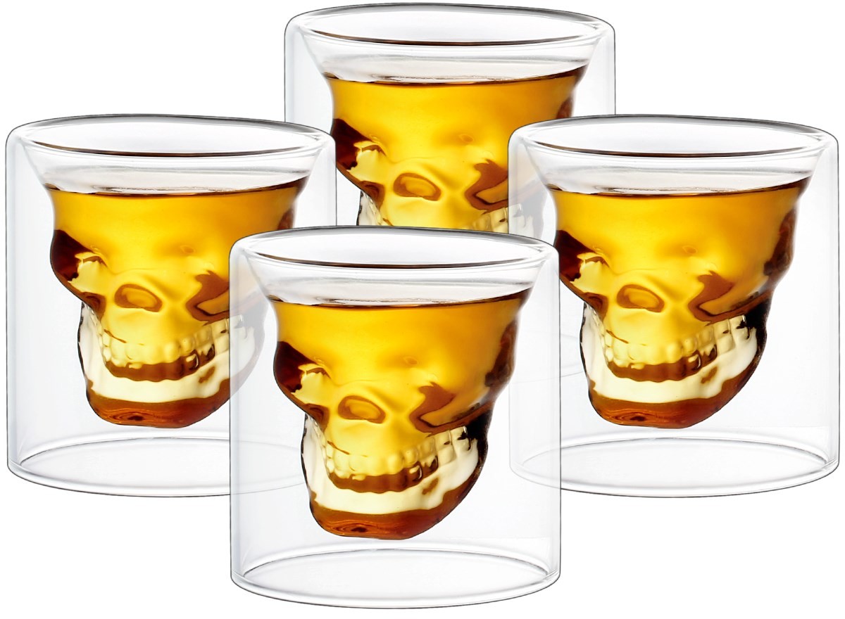 Cool 4home Kieliszek do wódki Skull Hot 20 ml, 4 szt.