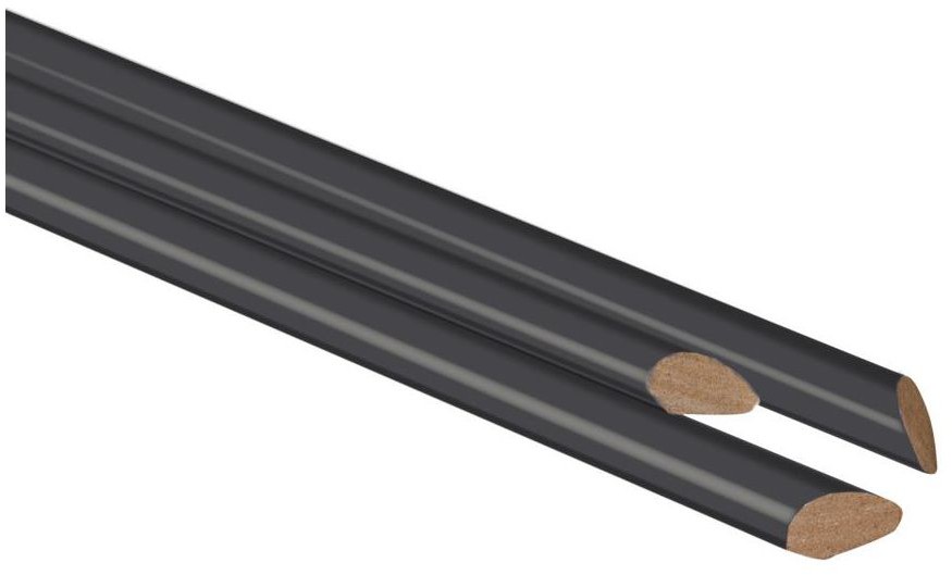 Listwa wykończeniowa 1/4 WAŁKA Grafit mat ARTENS