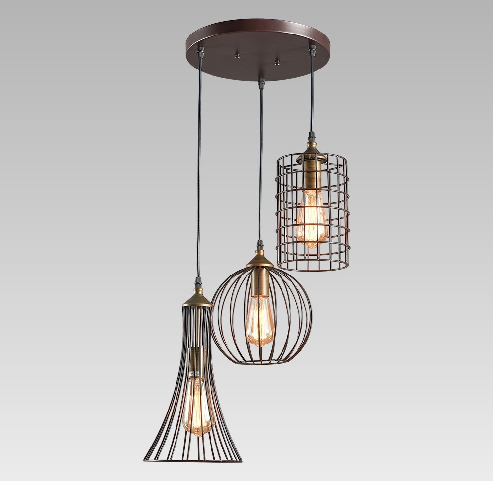 Prezent Lampa wisząca TRION 3X60W E27 46073 46073