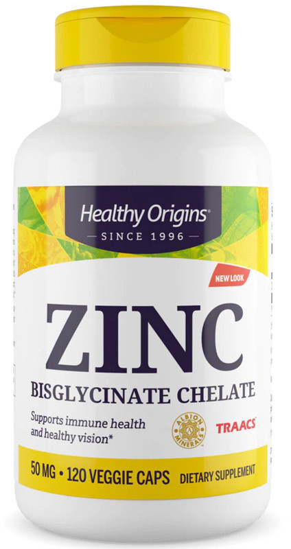 HEALTHY ORIGINS HEALTHY ORIGINS Zinc Bisglycinate Chelate 120vegcaps