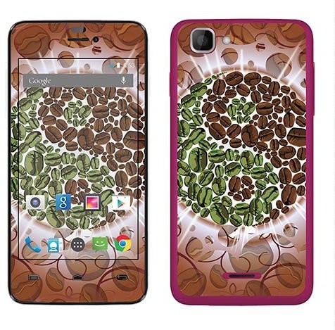 Wiko Royal Sticker Royal tatuaż ścienny RS. 95870 samoprzylepny do Kite z motywem Coffee Yin Yang RS.95870