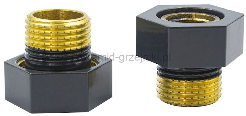 Varioterm Złączka GW 3/4 x R 1/2 na oring - grafit błszczący M869B002070