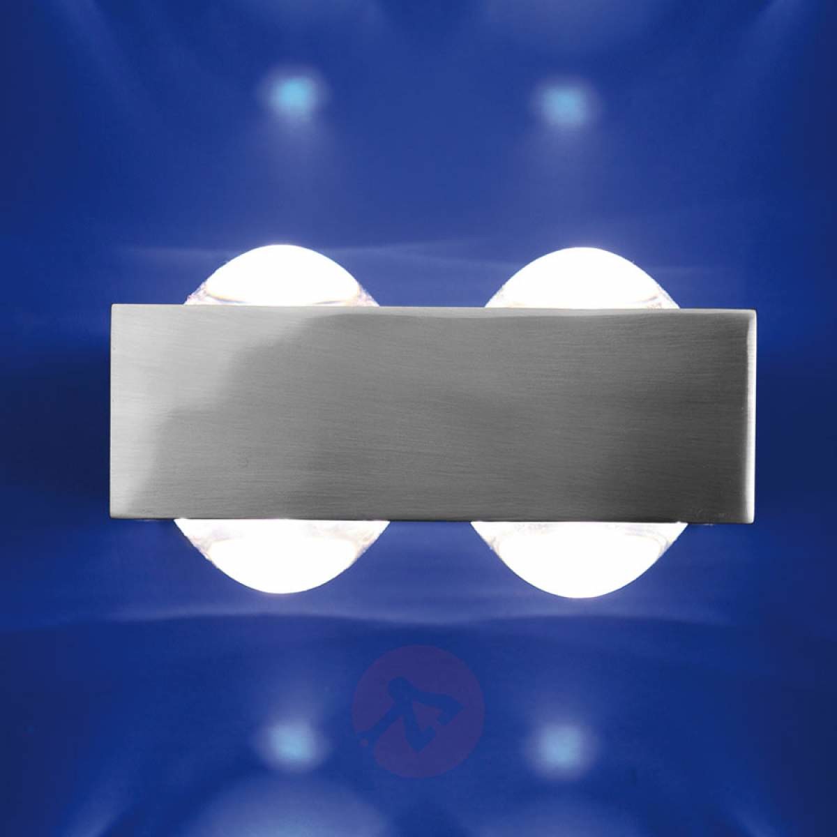 4 soczewki  lampa ścienna FOCUS 150, niklowa