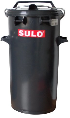 Sulo System SULO Kosz na śmieci, mazama opakowanie pojemnik na odpady, kontener na śmieci, wykonana z tworzywa sztucznego, z aluminiowy pokrowiec na deskę do prasowania, w kolorze szarym, różne rozmiary 912338-15081
