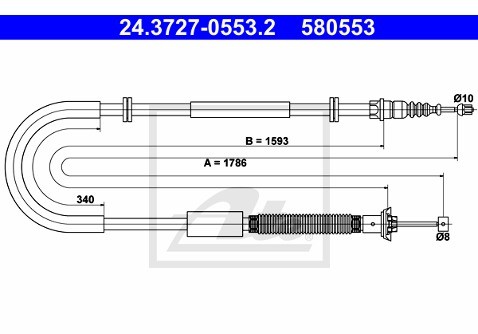 ATE Cięgno, hamulec postojowy 24.3727-0553.2