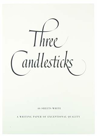 THREE CANDLESTICKS Trzy świeczniki A4 podkładka do pisania, 40 arkuszy 100080007