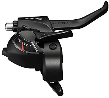 Shimano Altus ST-ef41 EZ-Fire Plus STI zestaw for V-Brakes, 3 X 6 Speed, 2-palcowy Lever, Black STEF41P6AL